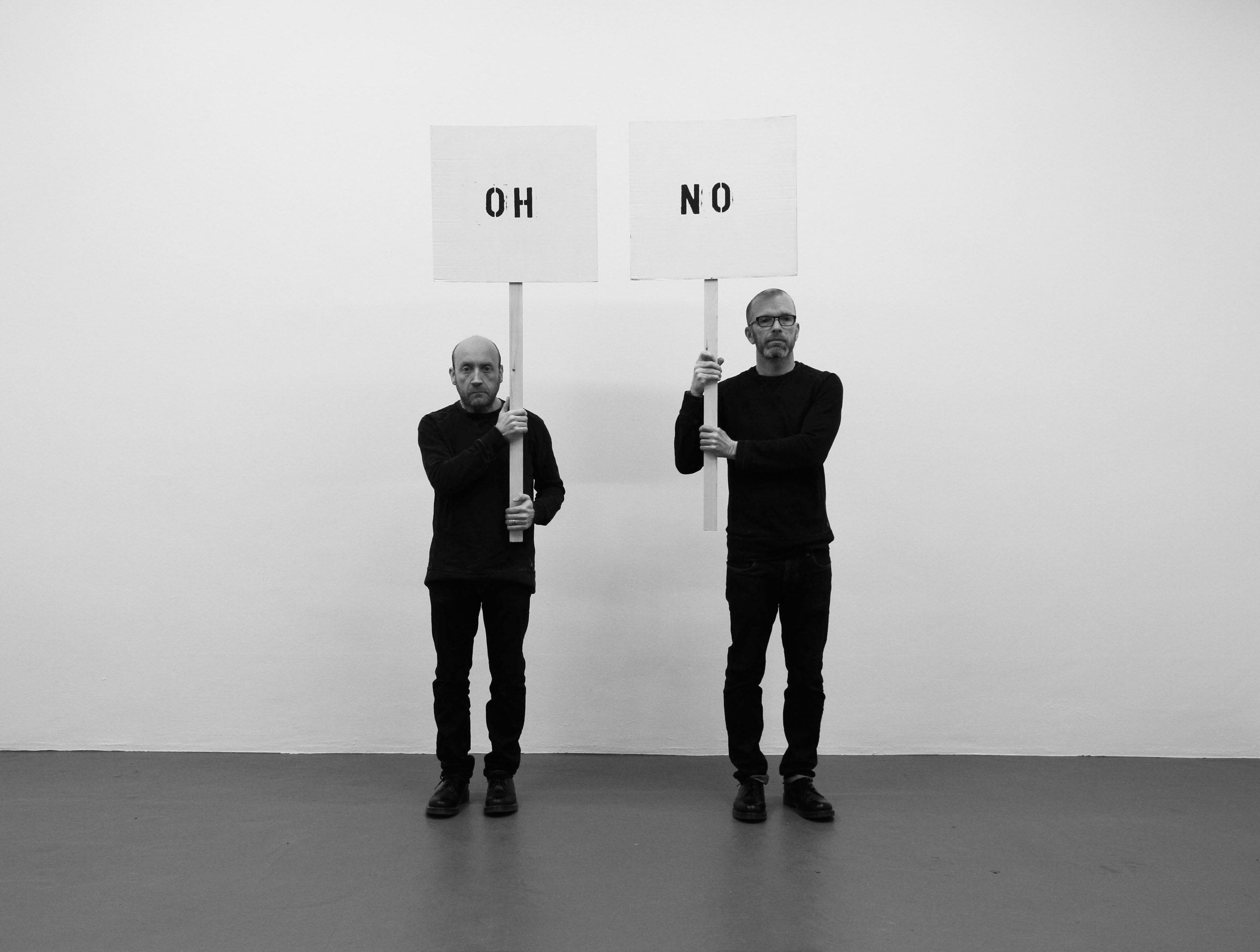 Artist duo John Wood and Paul Harrison interview each other—discussing their best (and worst) ideas, humour, and the work that broke John’s neck