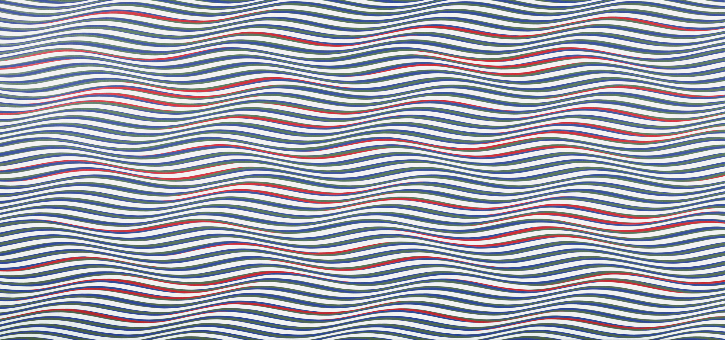 Bridget Riley_Streak 3_1980_acrylic on canvas_private collection_(c) 2022 Bridget Riley